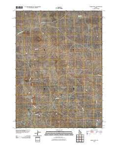 Mosby Well Idaho Historical topographic map, 1:24000 scale, 7.5 X 7.5 Minute, Year 2010