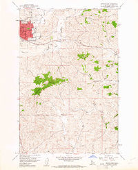Moscow East Idaho Historical topographic map, 1:24000 scale, 7.5 X 7.5 Minute, Year 1960