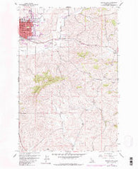 Moscow East Idaho Historical topographic map, 1:24000 scale, 7.5 X 7.5 Minute, Year 1960