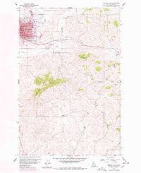Moscow East Idaho Historical topographic map, 1:24000 scale, 7.5 X 7.5 Minute, Year 1960