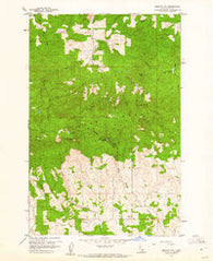 Moscow Mtn Idaho Historical topographic map, 1:24000 scale, 7.5 X 7.5 Minute, Year 1960
