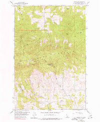 Moscow Mtn Idaho Historical topographic map, 1:24000 scale, 7.5 X 7.5 Minute, Year 1960