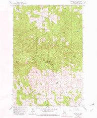 Moscow Mtn Idaho Historical topographic map, 1:24000 scale, 7.5 X 7.5 Minute, Year 1960