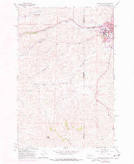 Moscow West Idaho Historical topographic map, 1:24000 scale, 7.5 X 7.5 Minute, Year 1964