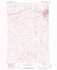 Moscow West Idaho Historical topographic map, 1:24000 scale, 7.5 X 7.5 Minute, Year 1964