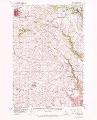 Moscow Idaho Historical topographic map, 1:62500 scale, 15 X 15 Minute, Year 1961