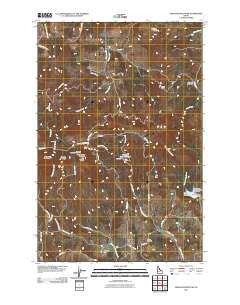 Moscow Mountain Idaho Historical topographic map, 1:24000 scale, 7.5 X 7.5 Minute, Year 2011