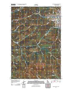 Moscow West Idaho Historical topographic map, 1:24000 scale, 7.5 X 7.5 Minute, Year 2011