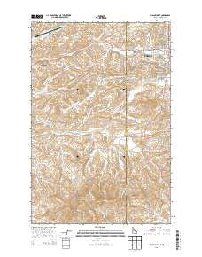 Moscow West Idaho Current topographic map, 1:24000 scale, 7.5 X 7.5 Minute, Year 2013