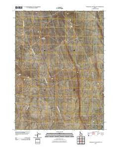 Mosquito Lake Butte Idaho Historical topographic map, 1:24000 scale, 7.5 X 7.5 Minute, Year 2010