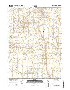 Mosquito Lake Butte Idaho Current topographic map, 1:24000 scale, 7.5 X 7.5 Minute, Year 2013