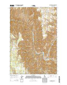 Moughmer Point Idaho Current topographic map, 1:24000 scale, 7.5 X 7.5 Minute, Year 2013