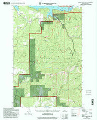 Mount Coeur D'Alene Idaho Historical topographic map, 1:24000 scale, 7.5 X 7.5 Minute, Year 1996
