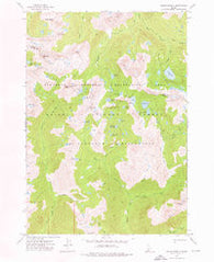 Mount Everly Idaho Historical topographic map, 1:24000 scale, 7.5 X 7.5 Minute, Year 1972