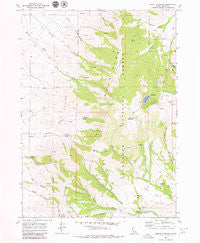 Mount Harrison Idaho Historical topographic map, 1:24000 scale, 7.5 X 7.5 Minute, Year 1968