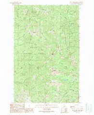 Mount Pend Oreille Idaho Historical topographic map, 1:24000 scale, 7.5 X 7.5 Minute, Year 1989
