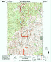 Mount Roothaan Idaho Historical topographic map, 1:24000 scale, 7.5 X 7.5 Minute, Year 1996