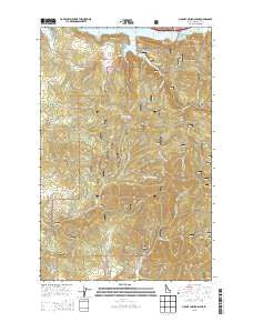 Mount Coeur D'Alene Idaho Current topographic map, 1:24000 scale, 7.5 X 7.5 Minute, Year 2013