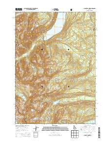 Mount Cramer Idaho Current topographic map, 1:24000 scale, 7.5 X 7.5 Minute, Year 2013