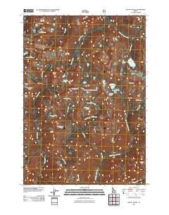 Mount Everly Idaho Historical topographic map, 1:24000 scale, 7.5 X 7.5 Minute, Year 2011