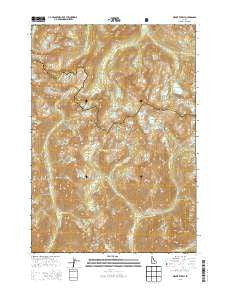 Mount Everly Idaho Current topographic map, 1:24000 scale, 7.5 X 7.5 Minute, Year 2013