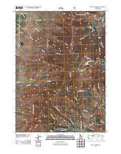 Mount Harrison Idaho Historical topographic map, 1:24000 scale, 7.5 X 7.5 Minute, Year 2011