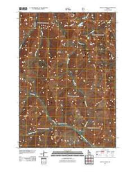 Mount Jordan Idaho Historical topographic map, 1:24000 scale, 7.5 X 7.5 Minute, Year 2011
