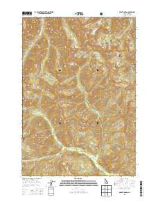 Mount Jordan Idaho Current topographic map, 1:24000 scale, 7.5 X 7.5 Minute, Year 2013
