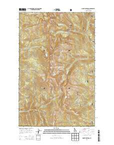 Mount Roothaan Idaho Current topographic map, 1:24000 scale, 7.5 X 7.5 Minute, Year 2013