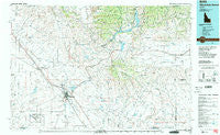 Mountain Home Idaho Historical topographic map, 1:100000 scale, 30 X 60 Minute, Year 1990