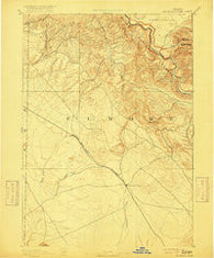 Mountain Home Idaho Historical topographic map, 1:125000 scale, 30 X 30 Minute, Year 1893