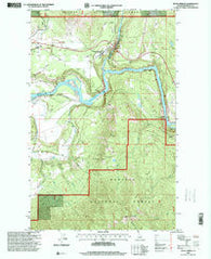Moyie Springs Idaho Historical topographic map, 1:24000 scale, 7.5 X 7.5 Minute, Year 1996