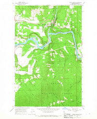 Moyie Springs Idaho Historical topographic map, 1:24000 scale, 7.5 X 7.5 Minute, Year 1965