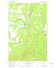 Moyie Springs Idaho Historical topographic map, 1:24000 scale, 7.5 X 7.5 Minute, Year 1965