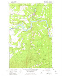 Moyie Springs Idaho Historical topographic map, 1:24000 scale, 7.5 X 7.5 Minute, Year 1965