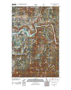 Moyie Springs Idaho Historical topographic map, 1:24000 scale, 7.5 X 7.5 Minute, Year 2011