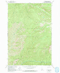 Mt George Idaho Historical topographic map, 1:24000 scale, 7.5 X 7.5 Minute, Year 1966
