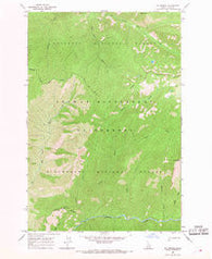 Mt George Idaho Historical topographic map, 1:24000 scale, 7.5 X 7.5 Minute, Year 1966