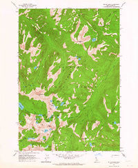 Mt Mc Guire Idaho Historical topographic map, 1:24000 scale, 7.5 X 7.5 Minute, Year 1962