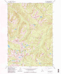 Mt Mc Guire Idaho Historical topographic map, 1:24000 scale, 7.5 X 7.5 Minute, Year 1962
