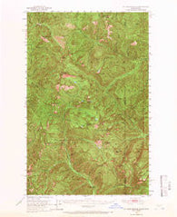 Mt Pend Oreille Idaho Historical topographic map, 1:62500 scale, 15 X 15 Minute, Year 1951