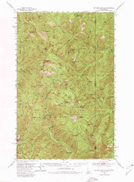 Mt Pend Oreille Idaho Historical topographic map, 1:62500 scale, 15 X 15 Minute, Year 1951