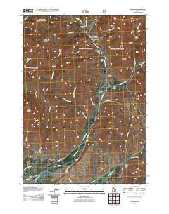 Muldoon Idaho Historical topographic map, 1:24000 scale, 7.5 X 7.5 Minute, Year 2011