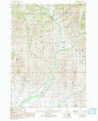 Muldoon Idaho Historical topographic map, 1:24000 scale, 7.5 X 7.5 Minute, Year 1991