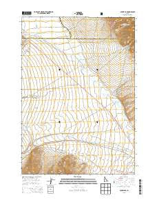 Mulkey Bar Idaho Current topographic map, 1:24000 scale, 7.5 X 7.5 Minute, Year 2013