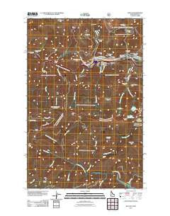 Mullan Idaho Historical topographic map, 1:24000 scale, 7.5 X 7.5 Minute, Year 2011