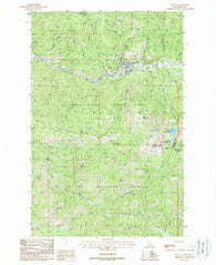 Mullan Idaho Historical topographic map, 1:24000 scale, 7.5 X 7.5 Minute, Year 1988