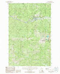 Mullan Idaho Historical topographic map, 1:24000 scale, 7.5 X 7.5 Minute, Year 1988