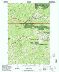 Mullan Idaho Historical topographic map, 1:24000 scale, 7.5 X 7.5 Minute, Year 1995