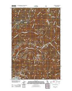 Murray Idaho Historical topographic map, 1:24000 scale, 7.5 X 7.5 Minute, Year 2011
